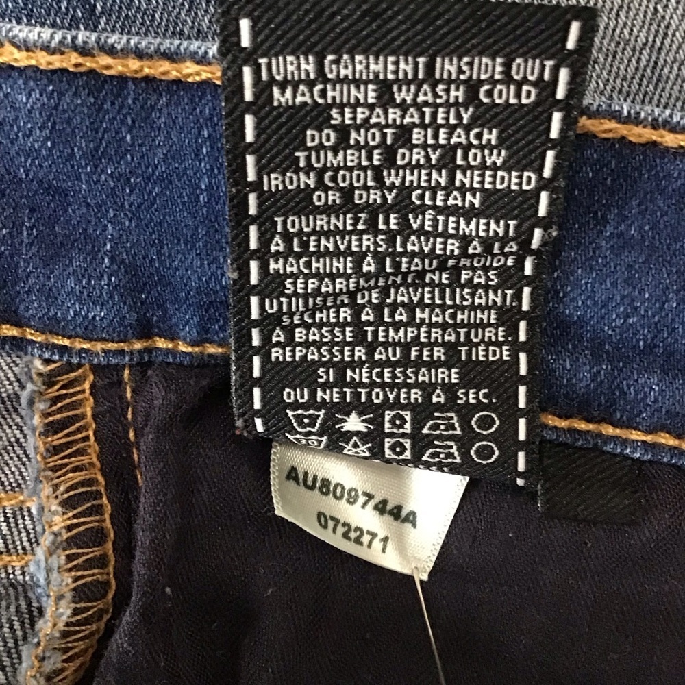 7 For All Mankind Blue The Ankle Skinny Jeans - Picture 15 of 16